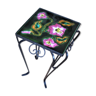 Vallauris wrought iron side table