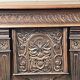Large carved wooden chest, Renaissance style, 19th century