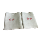 Set of 2 towels monogramées