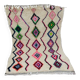 Handmade moroccan berber rug 267 x 121 cm