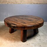 Brutalist Coffee Table Around Sleepers Rustic
