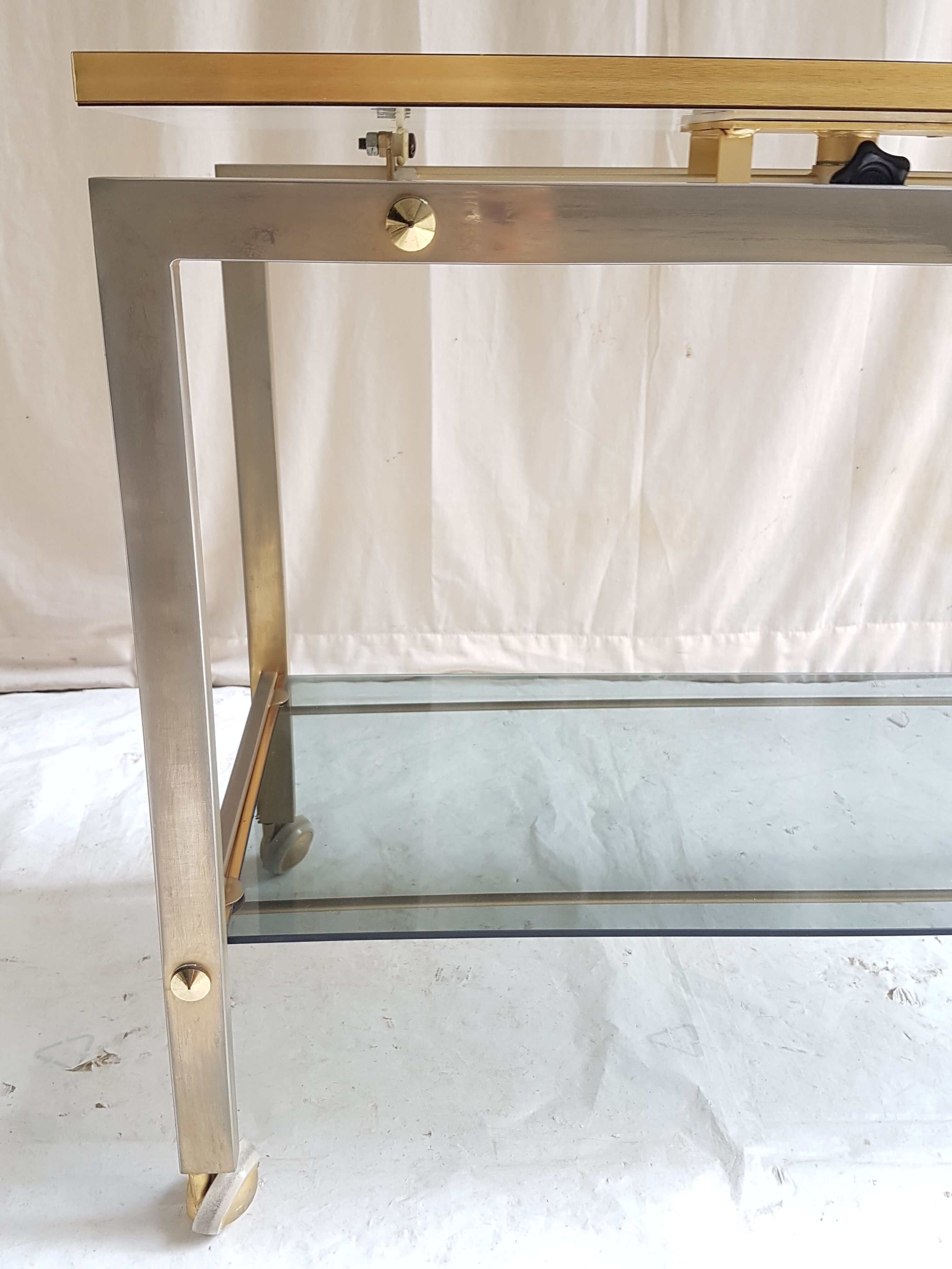 Console vintage plateau pivotant