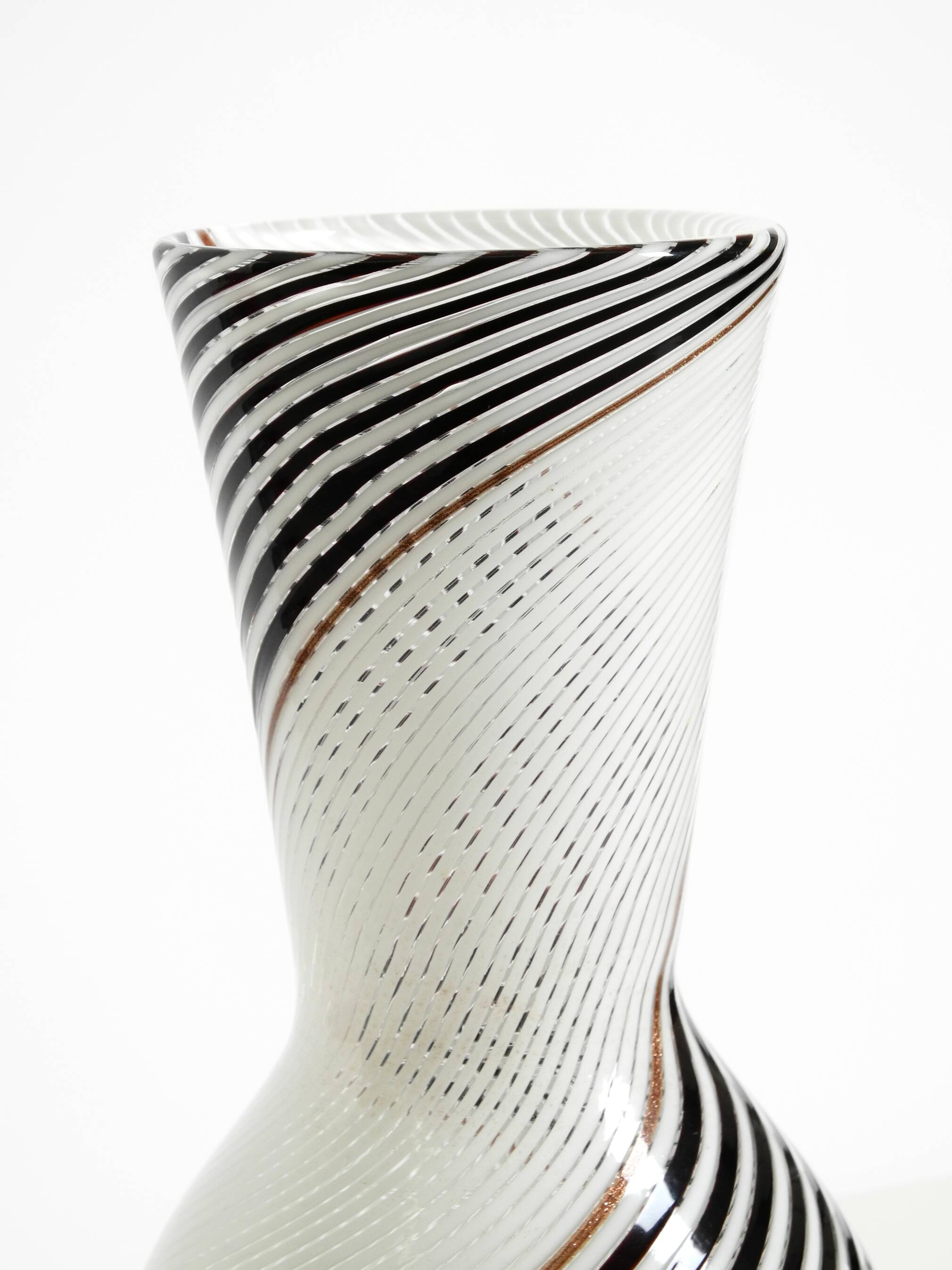 Vase en verre de Murano par Dino Martens pour Aurelia Toso, années 50