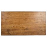 Weathered solid wood desk