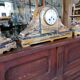 Marble pendulum fireplace trim
