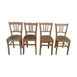 set de 4 chaises bistrot