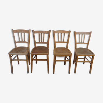 4 vintage bistro chairs