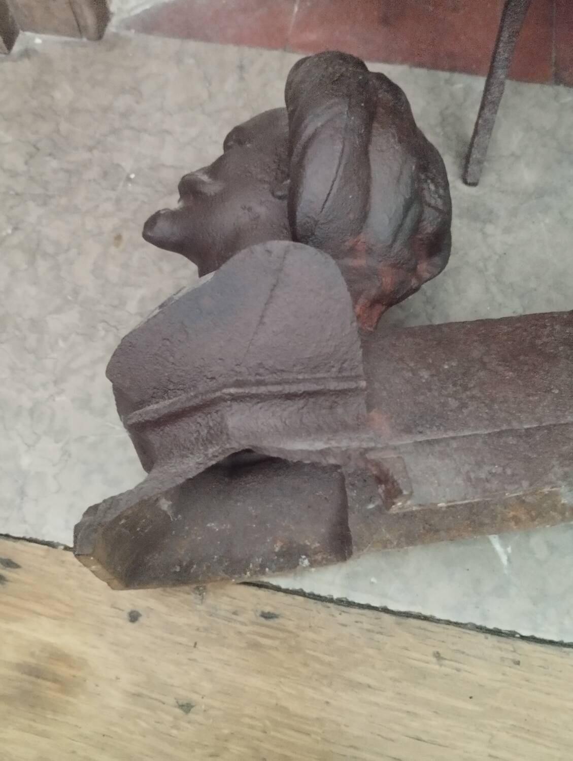 Chenets tête de Zouave
