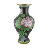 Chinese vase in partitioned enamel bronze