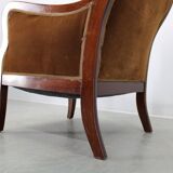 Danish mid-century wingback armchair by Frits Henningsen, 1950s
