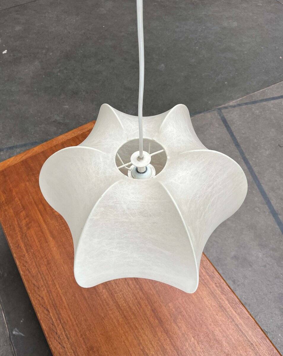Modern mid-century Cocoon pendant lamp by Friedel Wauer for Goldkant Leuchten, Germany, 1960s.
