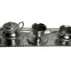 Selfish coffee service on a silver-plated metal tray, circa 1960
