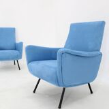 1960s Pair of Restored Italian Armchairs