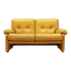 Canapé en cuir jaune, design italien, années 1960, fabricant : B&B Italia, design
