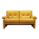 Canapé en cuir jaune, design italien, années 1960, fabricant : B&B Italia, design