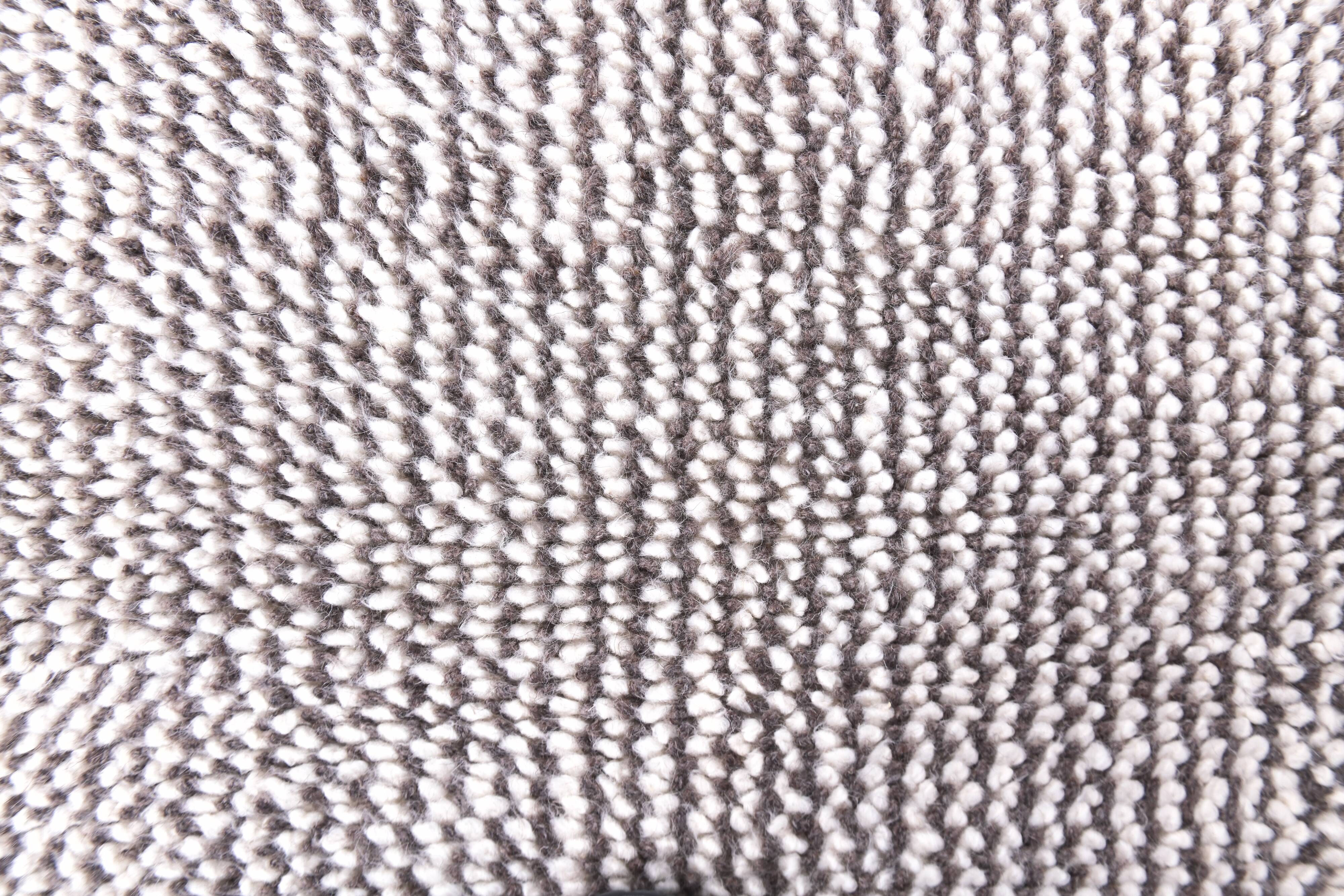 2x8 Pinstriped Handmade Wool Turkish Runner Rug, 67x250Cm