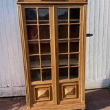 Parisian window display in raw wood