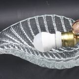 Wall light Trasparent Jewel Murano Glass Leave by Barovier e Toso, 1950s