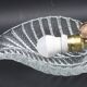 Wall light Trasparent Jewel Murano Glass Leave by Barovier e Toso, 1950s