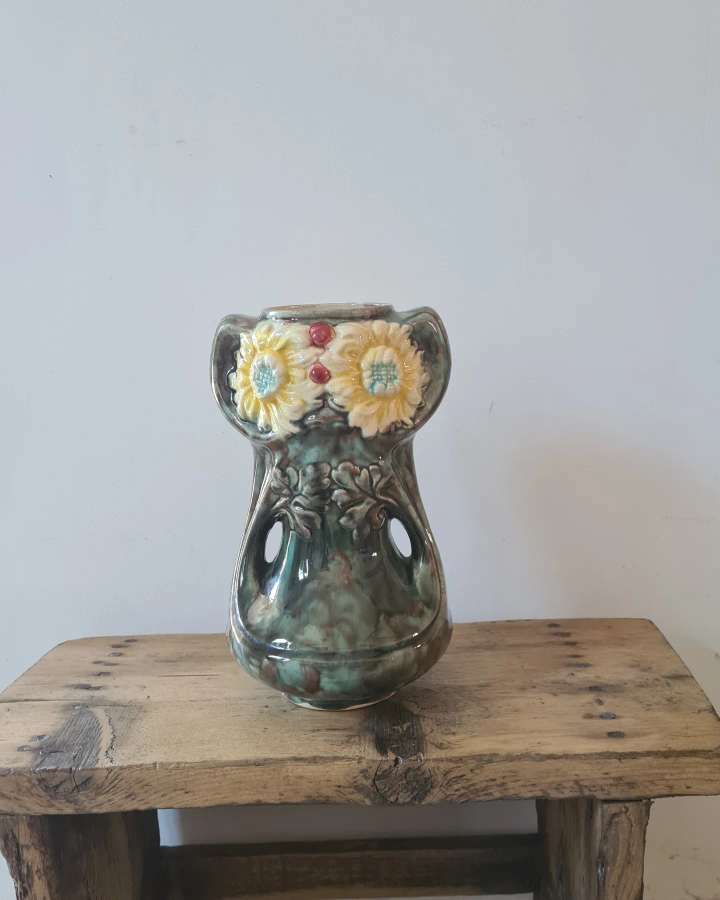 Art Nouveau slurry vase