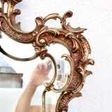 Miroir baroque en bronze xixème h= 104 cm