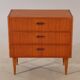 Vintage chest of drawers 3 drawers spindle feet Denmark
