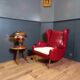 Chaise lounge vintage italienne
