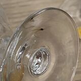Set of 6 engraved wine glasses