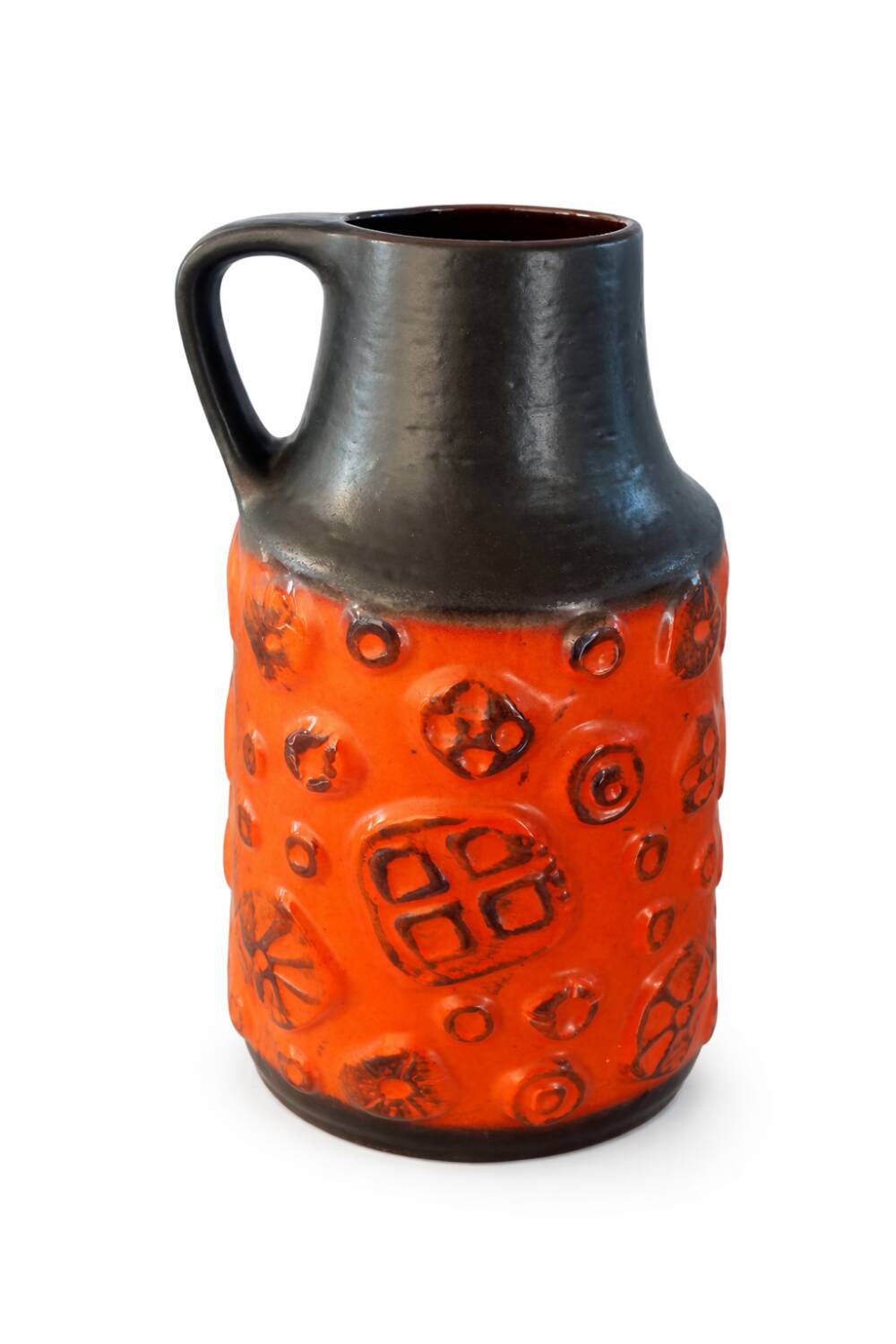 Large Fat Lava Floor Vase 45 cm by Carstens Tönnieshof – Mid Century