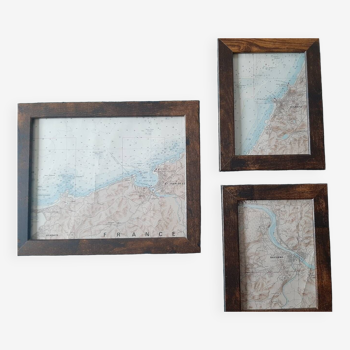 Nautical chart frames