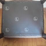 Vintage wood and fabric chair