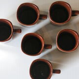 6 espresso cups from Sarreguemines France