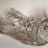 Duo of vintage French crystal vases