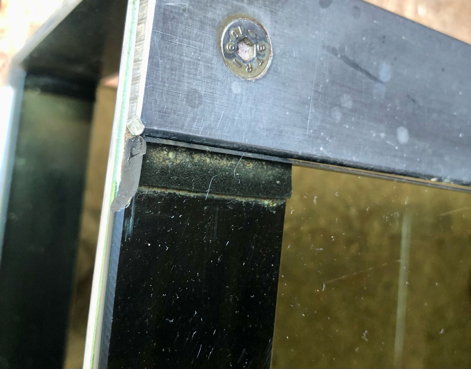 Smoked glass chrome coffee table