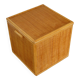 Woven rattan chest, wood and bamboo, 1980s