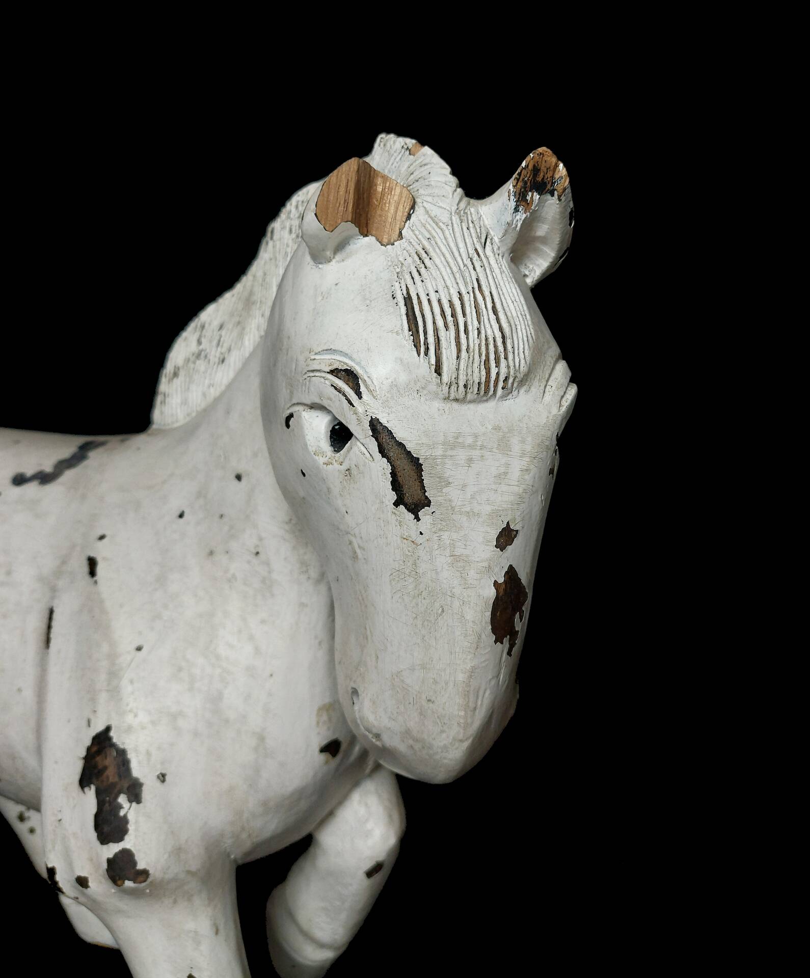 Carved wooden horse – Folk Art