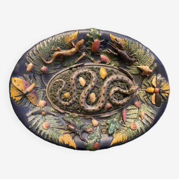 Dish in the style of Bernard Palissy