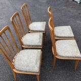 5 chaises Charles Ramos 1950