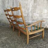 Vintage oak living room