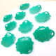 Set of 10 plates leaves in old slurry from Germany