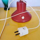 Burgundy flexible casserole lamp, 1960