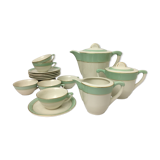 Coffee service stamped "faïencerie d'orchies nord" model "condé"