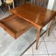 Oak desk, 1 drawer and 1 removable document holder, 1950