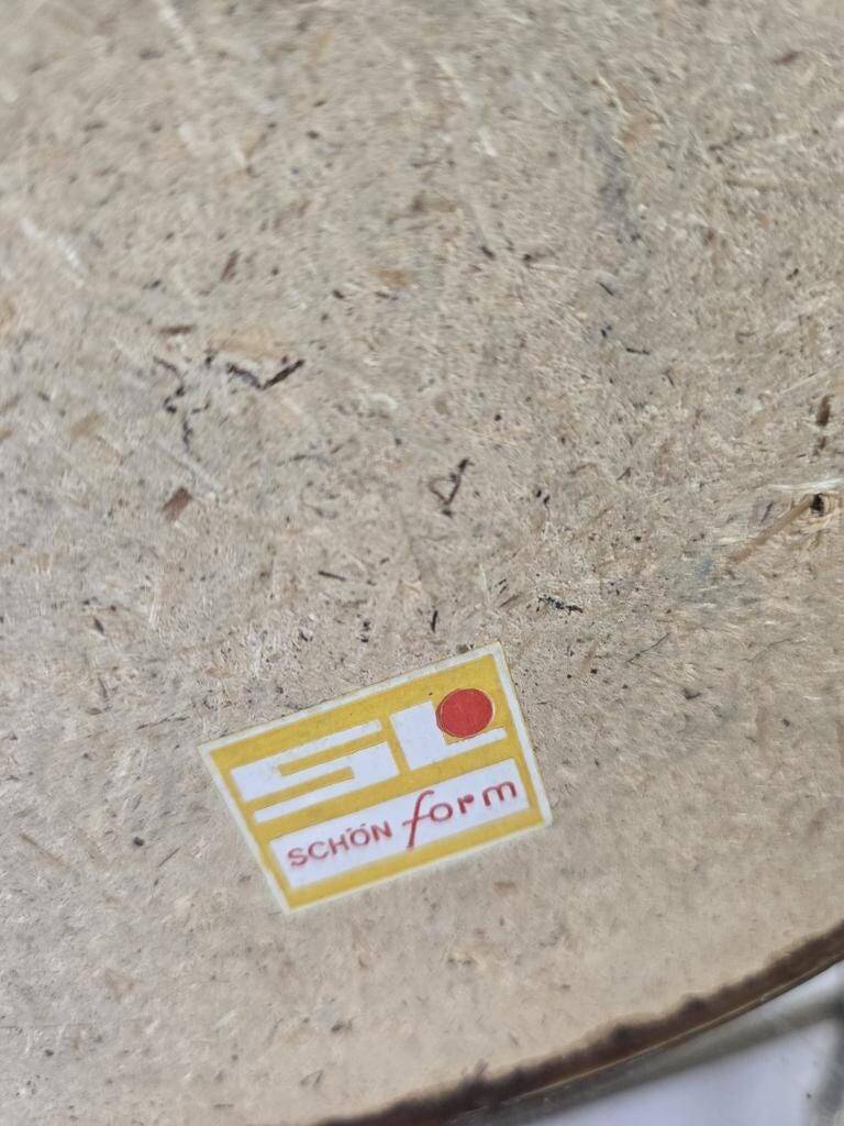 Vintage 1950s mini wall mirror