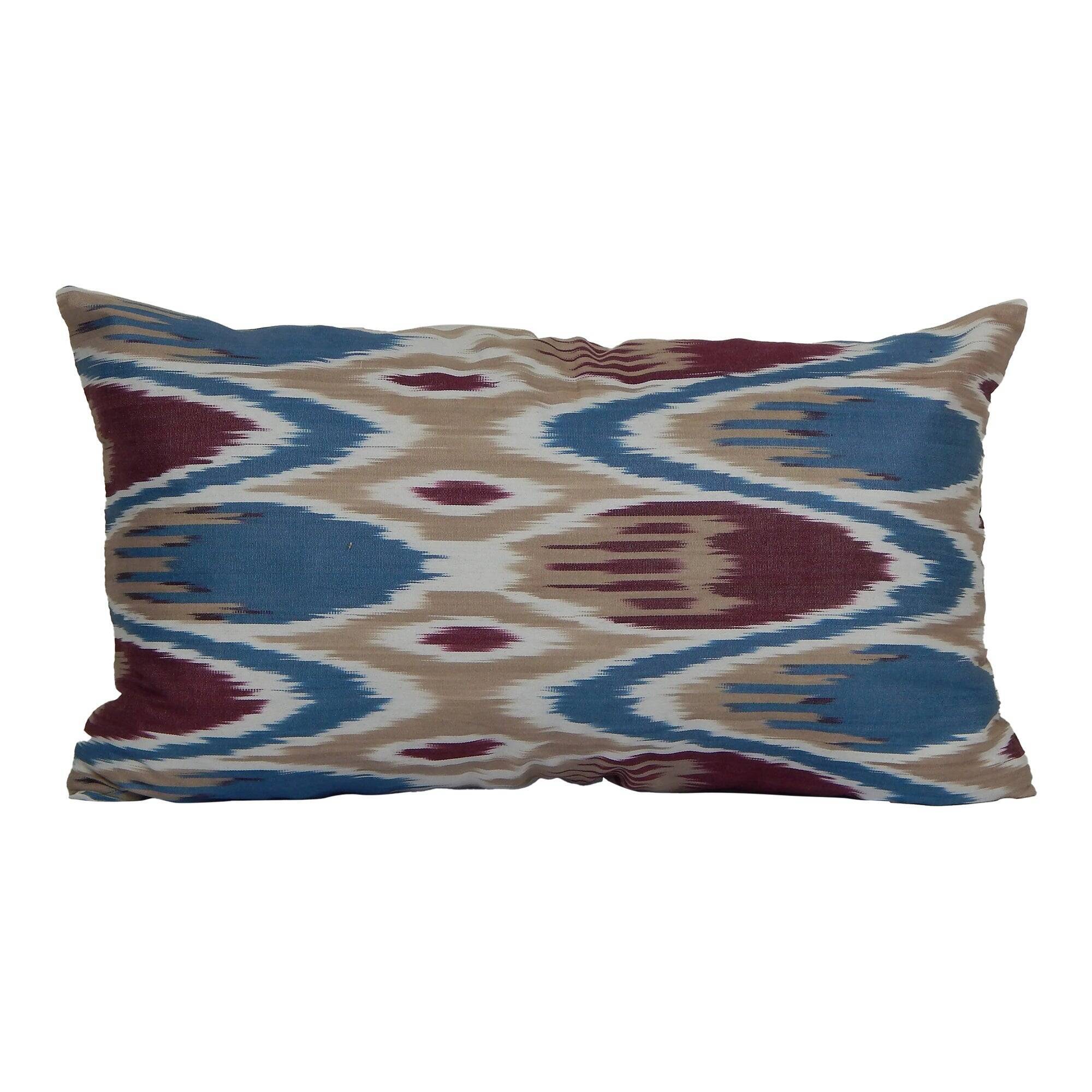 Vintage ikat cushion cover 30x51 cm