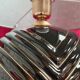 70s ceramic ball lamp with edging h42x35 elec ok check