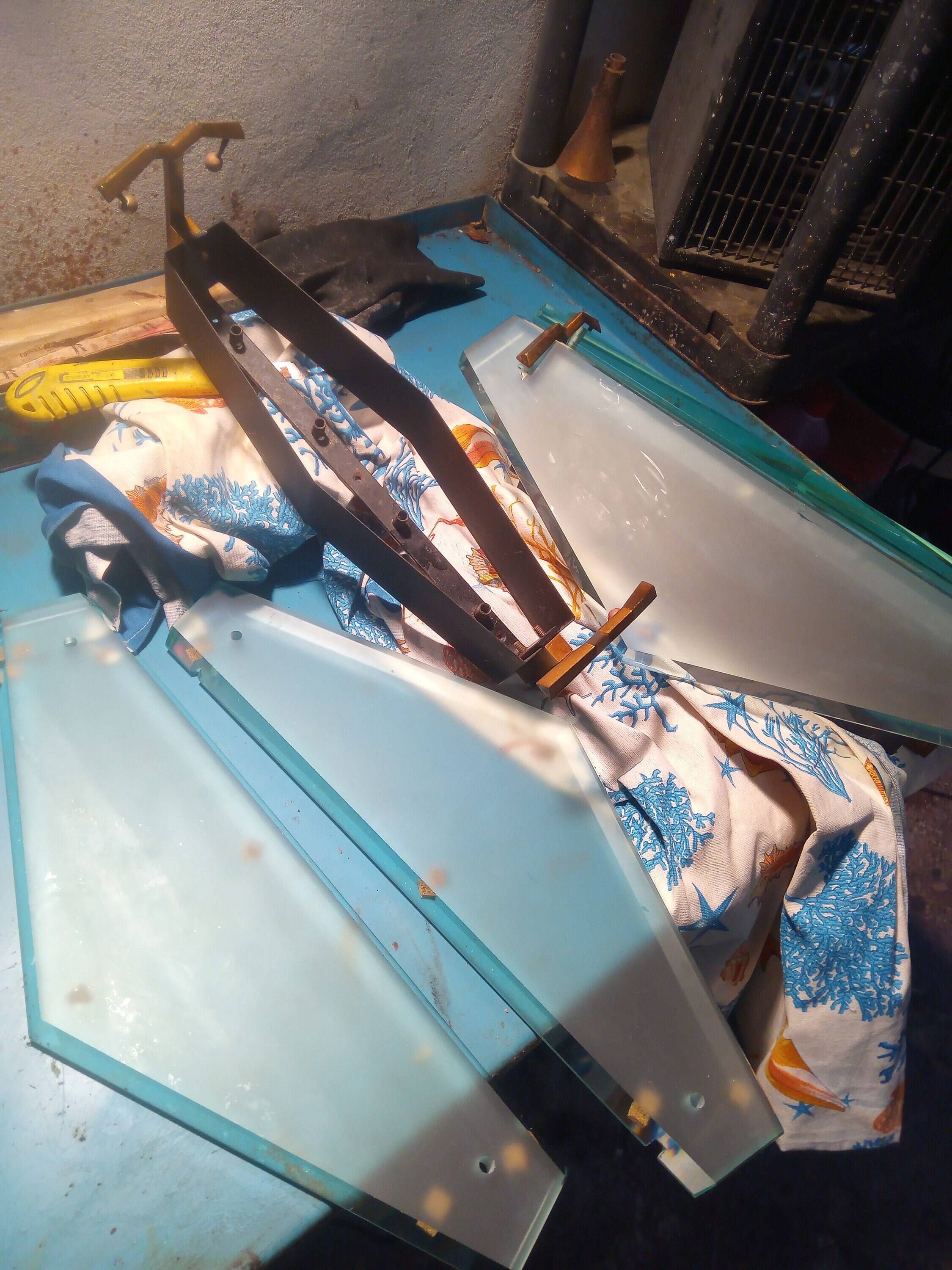 Wall Sconces Model 1943 by Max Ingrand for Fontana Arte, 1960s, Set of 2