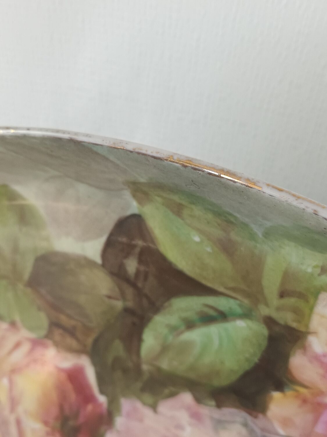 Decorative oval flat Limoges UC France