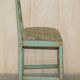 Pair of antique French chairs with original paint.