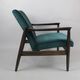 Fauteuil en velours vintage par Edmund Homa années 1970